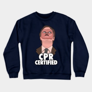 The Office Memes: Dwight CPR Certified Crewneck Sweatshirt